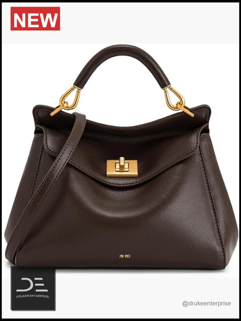 Vegan Leather Top Handle Bag With Crossbody Strap